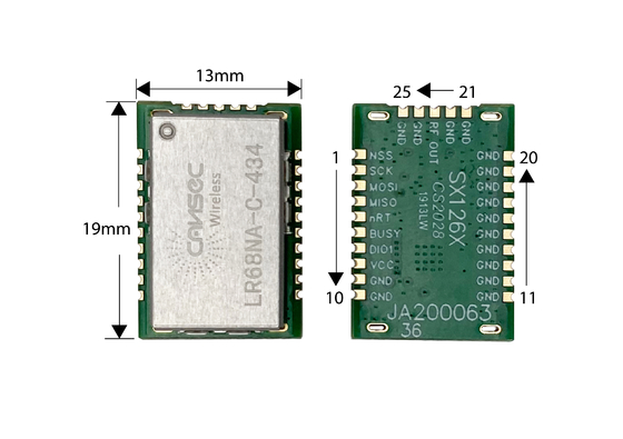 CANSECワイヤレス LR68NA-C SEMTECH LLCC68 ロングレンジ ロラ モジュール スマートホーム IoT ソリューション 434M//868M/915M サブ-1 GHz