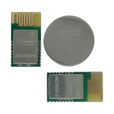 CANSEC AN2340 BLE 5.3 /ZigBee マルチプロトコル 小規模 低エネルギー AT コマンド 調整可能なビーコン CC2340