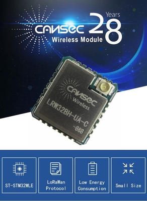 小型のローラ通信モジュール Cansec LRW32BH-HA/UA-C ST-STM32WLE ロラワンのトランスミッション 長距離