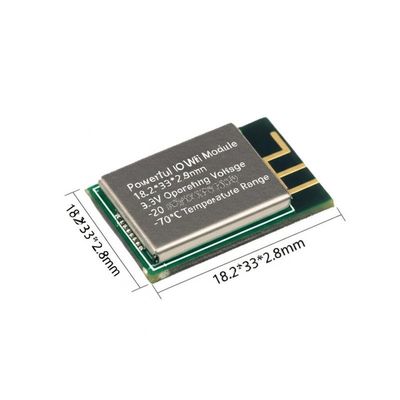 強力なIoT WiFiモジュール 18.2*33*2.8mm 3.3V 動作電圧 -20～70℃ 温度範囲